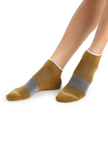 Clove / Snow Women's Icebreaker Merino Multisport Light Mini Socks | USA 1415TCEV